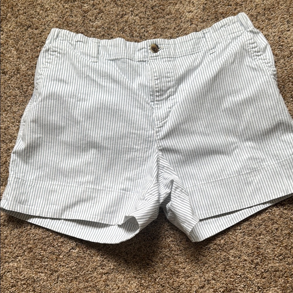 Old Navy White and blue Striped Women's Shorts size XL